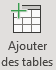 bouton ajouter tables