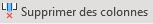 Bouton supprimer des colonnes